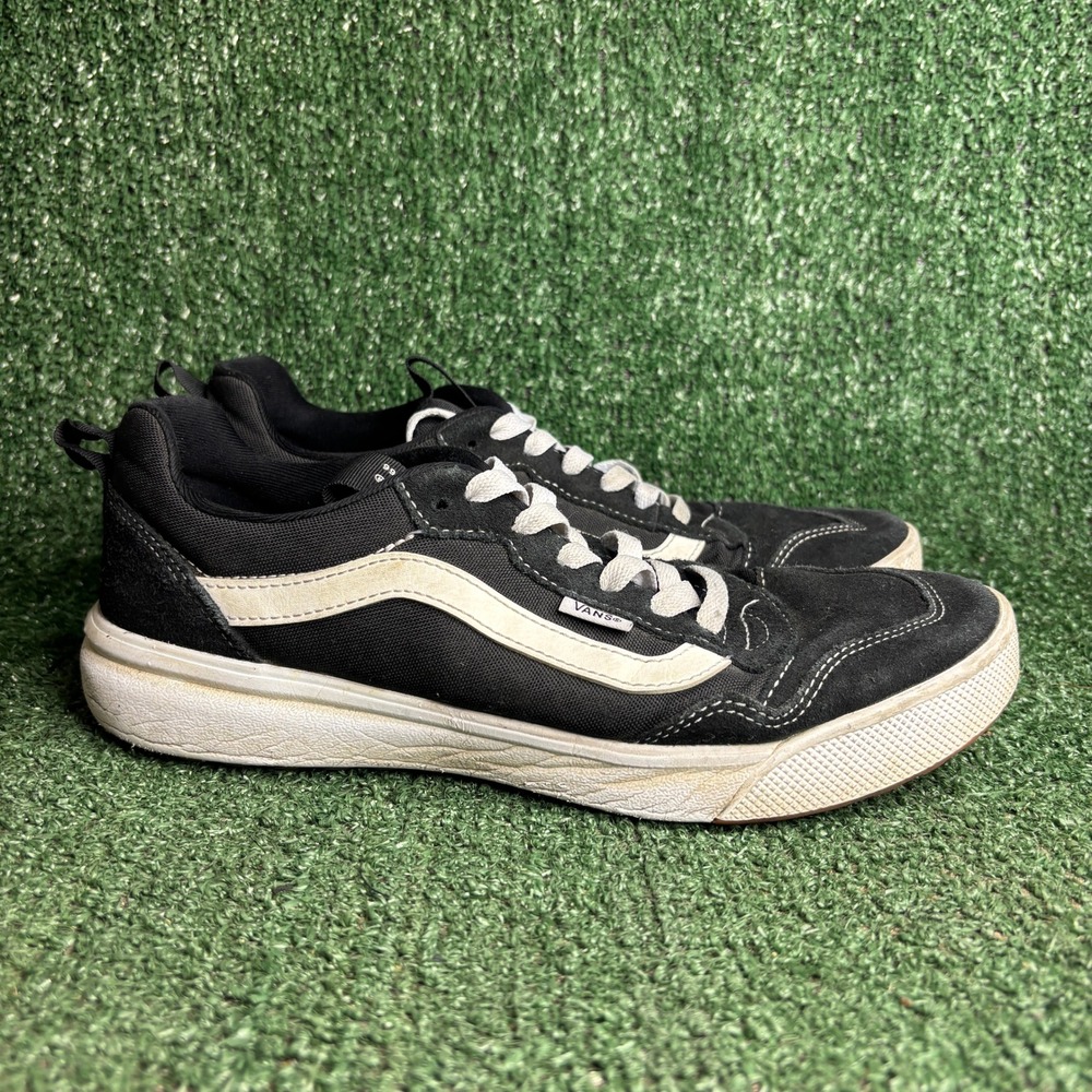 Vans UltraRange EXP Suede Canvas Skate Streetwear Sneakers Black Mens Size 9.0